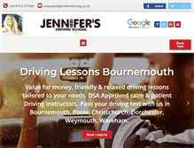 Tablet Screenshot of jennifersdriving.co.uk